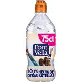 Agua Mineral Natural Font Vella Botella Tapón Sport 75 Cl (19297795)