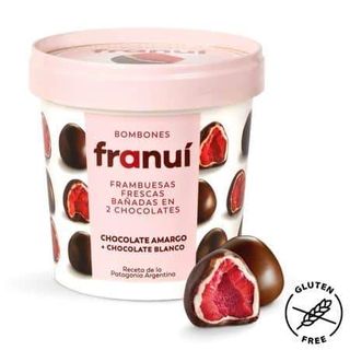 Frambuesas Bañadas De Chocolates Negro Franui 150gr Sin Gluten