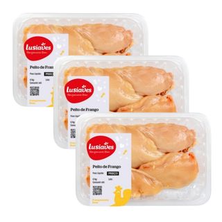 Pack Peitos de Frango Aprox 500g 3un