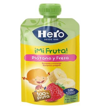 Pouche Hero Nanos Plátano Y Fresa 100 G