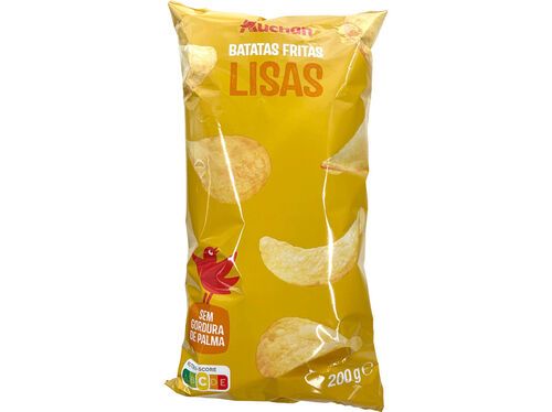 BATATAS AUCHAN FRITAS LISAS GIRASSOL 200G