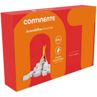 Acendalhas Brancas Continente (emb. 64 cubos)