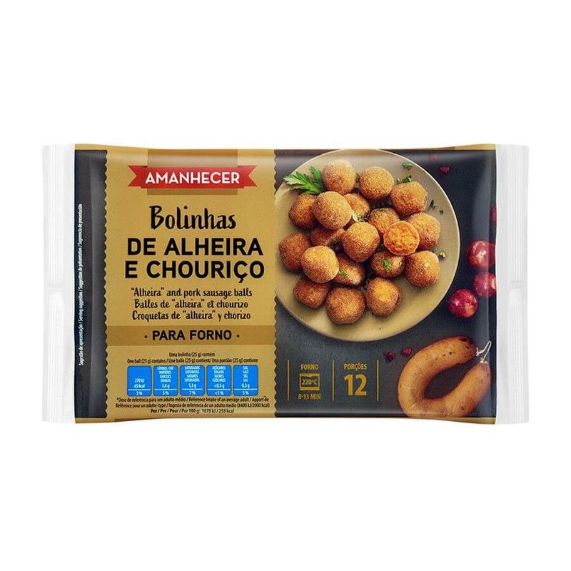 Amanhecer Bolinhas de Alheira 12x25g