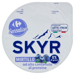 Carrefour Sensation Skyr Mirtillo 0% di grassi 150 g