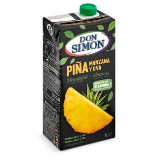 Zumo De Piña, Manzana Y Uva Don Simón 1 L