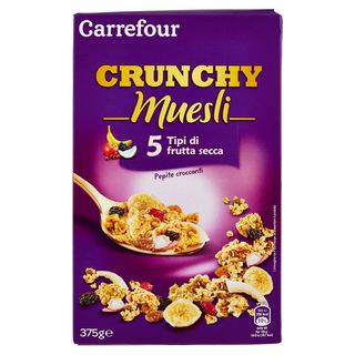 Carrefour Crunchy Muesli 5 Tipi di frutta secca 375 g