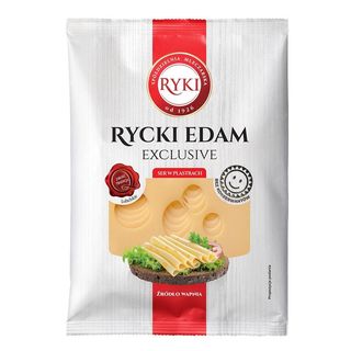 Ryki Ser żółty Rycki Edam Exclusive plastry 135 g