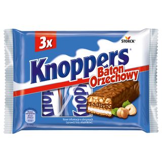 Knoppers Baton 3-pack orzechowy, 120 g