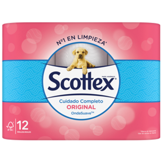 SCOTTEX Papel Higiénico 12U