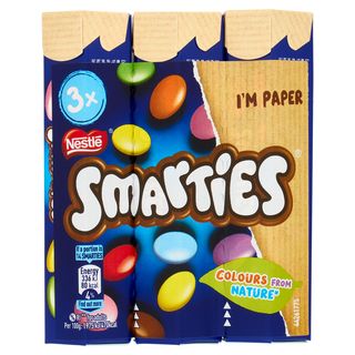 SMARTIES Confetti ripieni di Cioccolato al Latte 3 Tubi da 34g