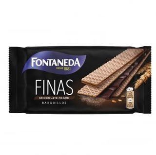 Galletas Finas Chocolate Negro Barquillos Fontaneda 92 G.