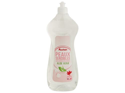 DETERGENTE LOIÇA MANUAL AUCHAN PELES SENSÍVEIS ALOE VERA 750ML