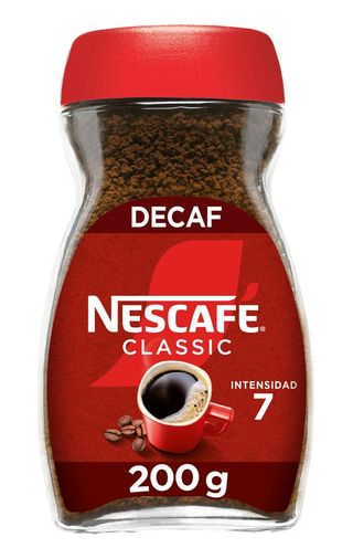 Café soluble descafeinado Nescafé classic 200 gr