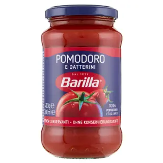 Barilla Sugo Pomodoro e Datterini 100% Pomodoro Italiano Condimento per Pasta 400g