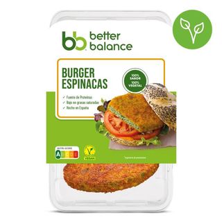 Better Balance Burger Espinacas 160g