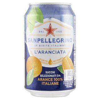 SANPELLEGRINO Bibite Gassate, ARANCIATA, lattina 33cl