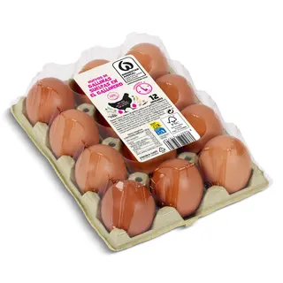 Huevos Grandes L De Gallinas Criadas En Suelo Dia 12 Unidades