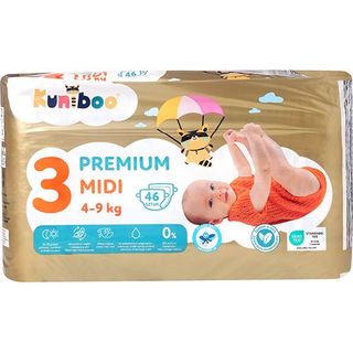 Kuniboo Premium Rozmiar 3 Midi 46 szt.