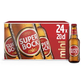 Cerveja com Álcool Mini Super Bock (emb. 24 x 20 cl)