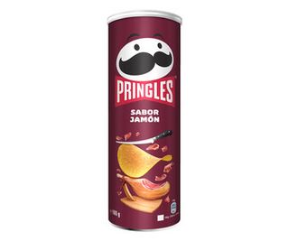 Patatas con Forma de Teja y Sabor A Jamón Pringles Bote de 165 G.