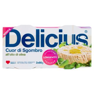 Delicius Cuor di Sgombro all'Olio di Oliva 2x80g