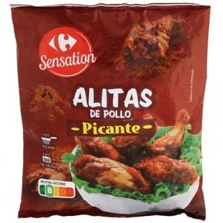 Alitas De Pollo Picantes Carrefour Sensation 750 G.