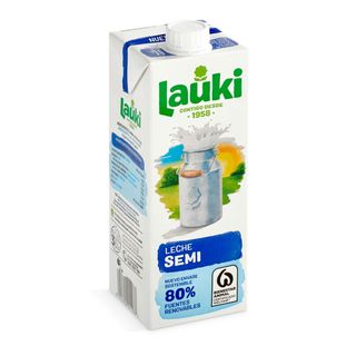 Leche Semidesnatada Lauki 1 L