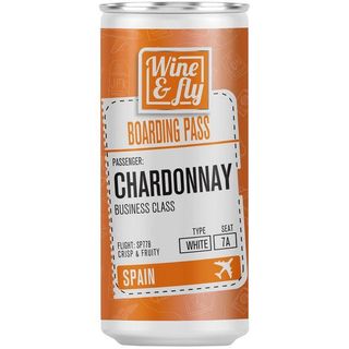 Vino Chardonnay Wine&Fly, Lata 25 Cl