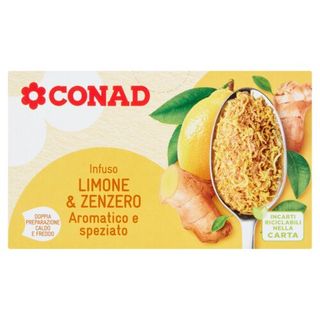 CONAD Infuso Limone & Zenzero 20 filtri da 2,5 g - 8003170083462