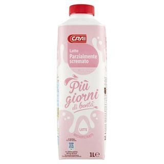 Crai Latte Parzialmente scremato Più giorni di bontà 1 L