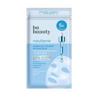 Be Beauty Maseczka do twarzy w płachcie nawilżenie 5 szt.