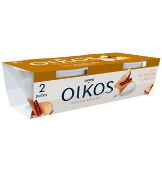 Yogur Danone Oikos Manzana- Canela 2 Uds.
