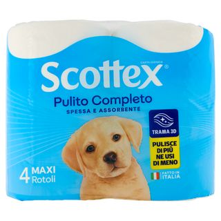 Scottex Pulito Completo Rotoli Maxi 4 Pz