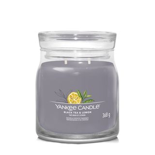 Black Tea Lemon, candela in giara media - Yankee Candle