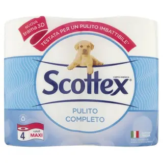 Scottex Pulito Completo Carta Igienica 4 Pz - 139766