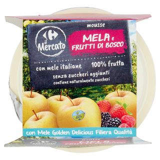 Carrefour il Mercato mousse Mela e Frutti di Bosco 2 x 100 g