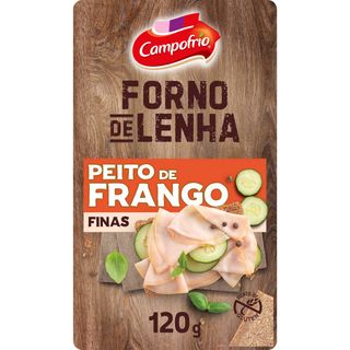 Fiambre de Peito de Frango Forno de Lenha Fatias Finas Campofrio (emb. 120 gr)