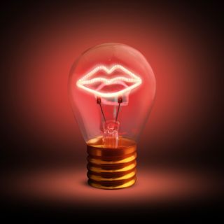 Lampadina labbra LED decorativa - e ricaricabile