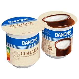 Cuajada Azucarada de Leche Fresca de Vaca Danone 2 X 135 G.