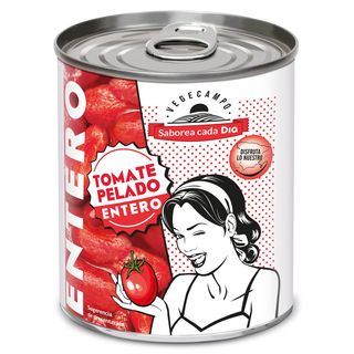 Tomate Entero Pelado Vegecampo De Dia Lata 480 G