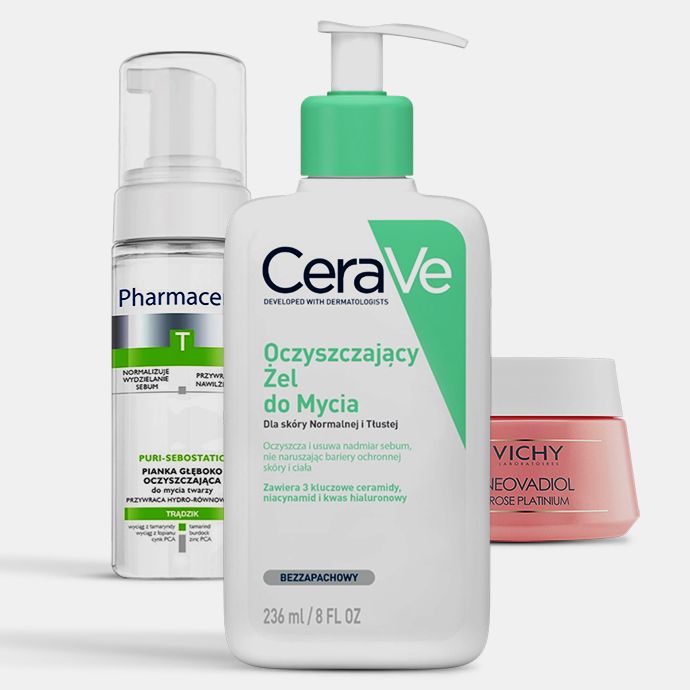 Oczyszczanie twarzy.