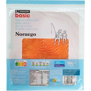 Salmón Ahumado Eroski Basic, Sobre 120 Gr. (18915926)