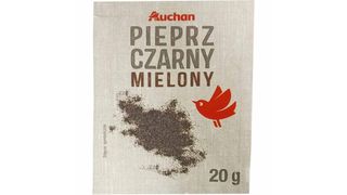 Auchan - Pieprz czarny mielony - 20 g