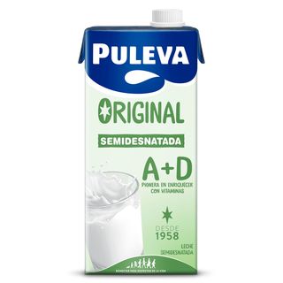 Leche Semidesnatada A+D Puleva 1 L