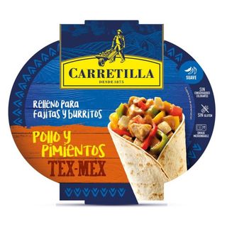 CARRETILLA Pollo Y Pimientos Tex-Mex, 300G