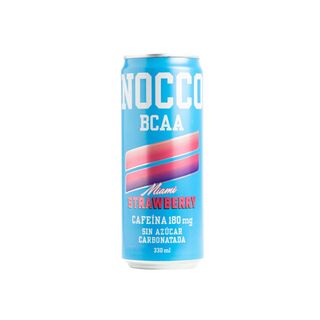 Bebida Energética con BCAA sabor Miami Fresa 330ml Nocco