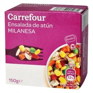 Ensalada Milanesa De Atún Con Vegetales Carrefour 157 G.