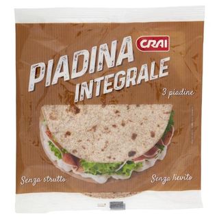 Crai Piadina integrale 3 piadine 300 g