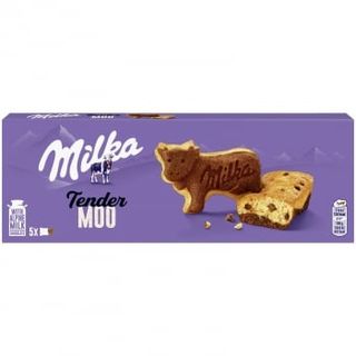Bizcocho Pepitas Choco Y Capa Bizcocho Cacao Tender Moo Milka 140 G