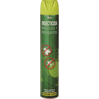 Insecticida Spray Moscas Y Mosquitos Perfume Limon, Bote 750 Ml